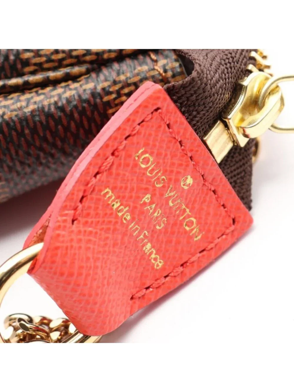 Louis Vuitton Handbag Mini Pochette Accessoires Damier Ebene Leather